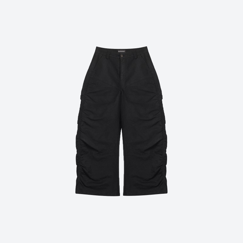Ruched Moleskin Casual Trousers
